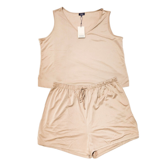 NYDJ New taupe French Terry lounge set size 2x-3x - Picture 16 of 16